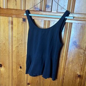 Express Black Peplum Tank Top